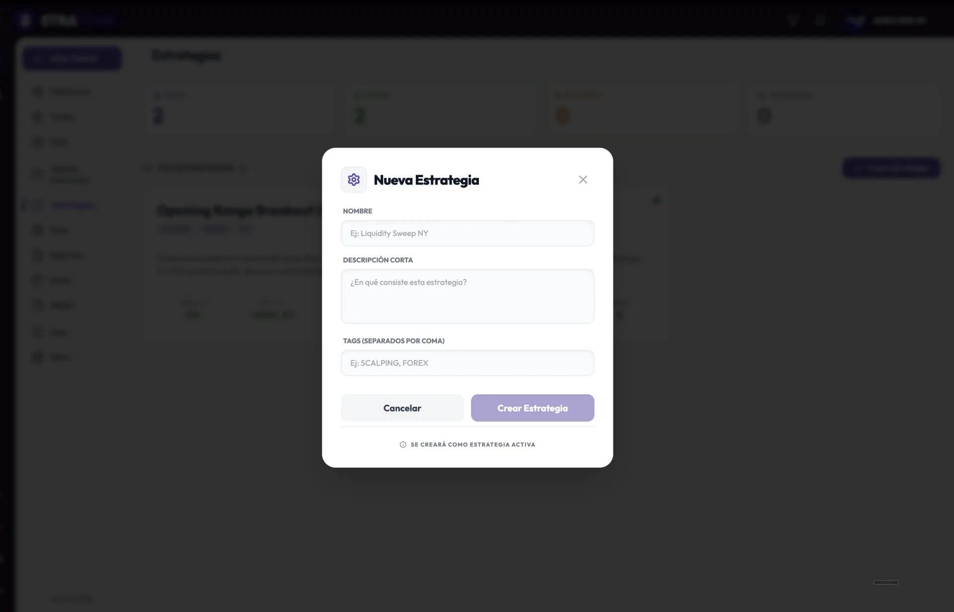 Editor de estrategia en Stratonk